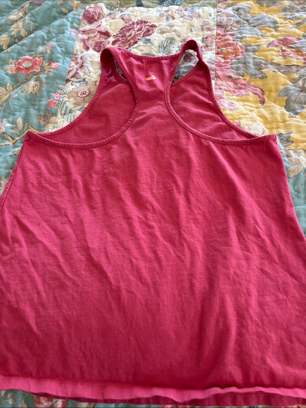 Southern Marsh Raspberry Graphic Racerback Tank with Peach Print - Picture 3 of 3